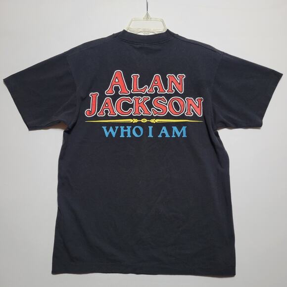 Vintage 1994 Alan Jackson “Who I Am” Tour Tee Shirt Size Large FAST SHIPPING - Picture 2 of 11